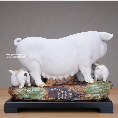 TƯỢNG SỨ THỦ CÔNG ĐÀN LỢN
